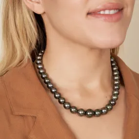 10.0-13.5 mm AA  Tahitian Round Pearl Necklace