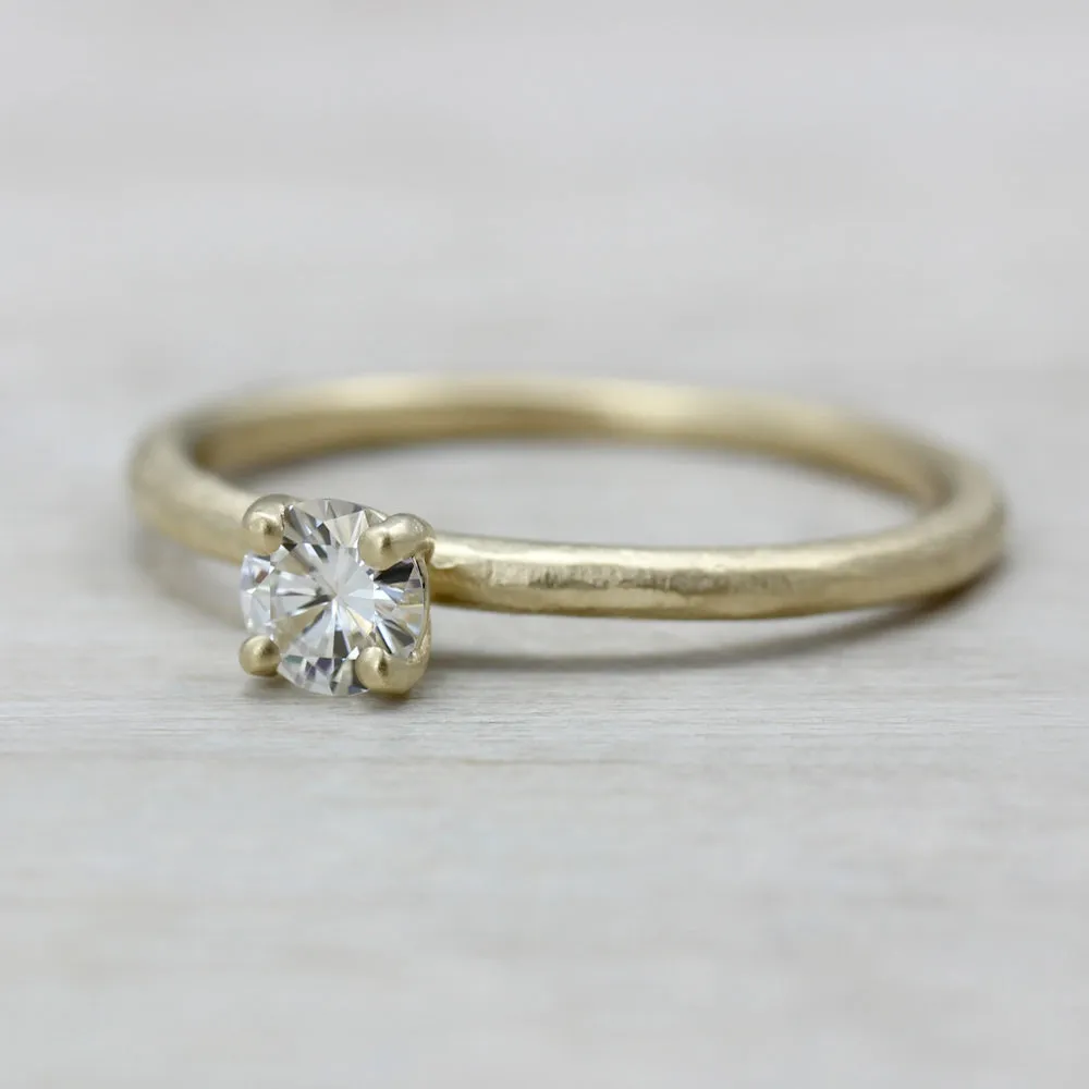 4mm Rustic Basket Solitaire •