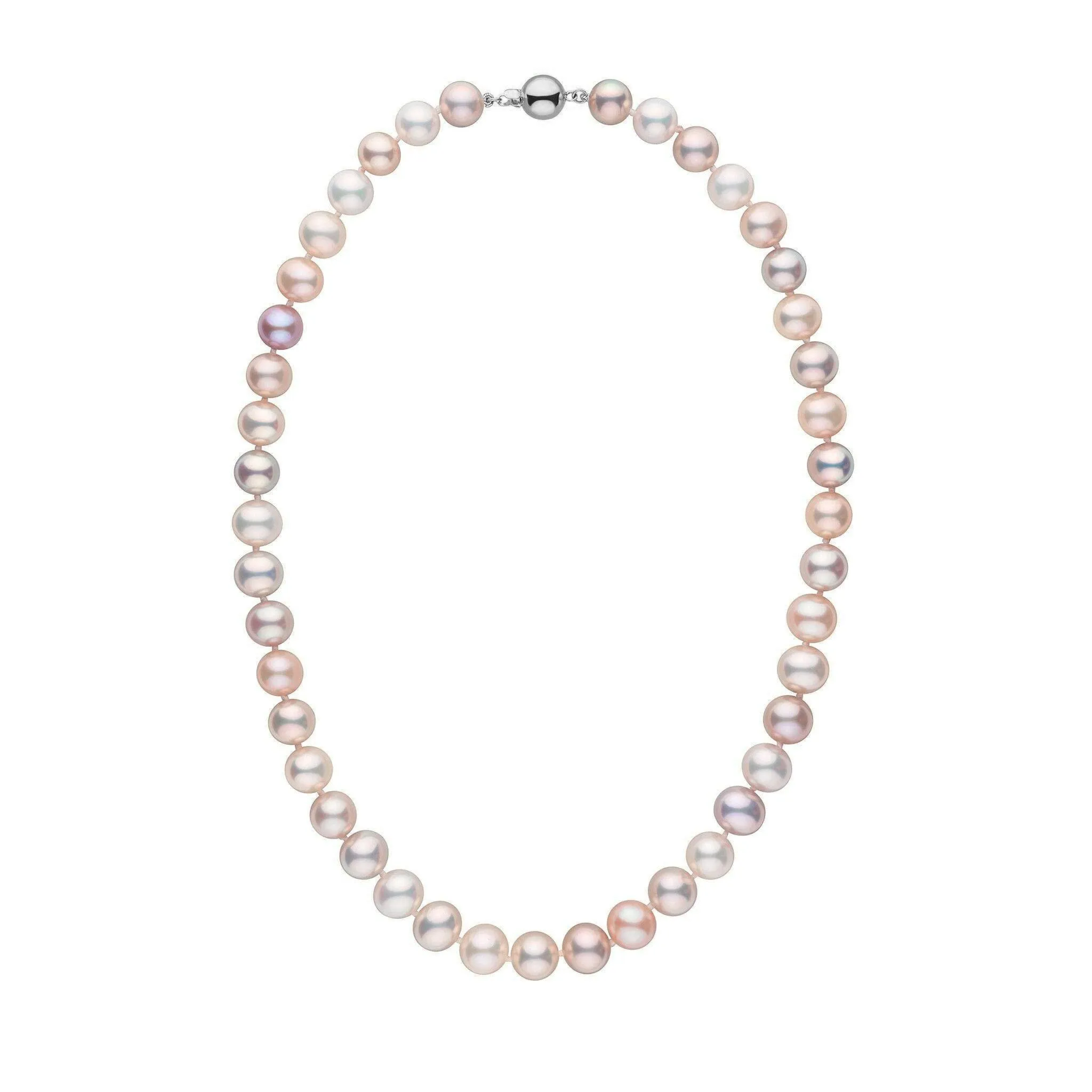 9.5-10.5 mm 18 inch AA  Pastel Multicolor Freshwater Pearl Necklace