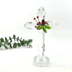 Acrylic Cardinal Standing Cross