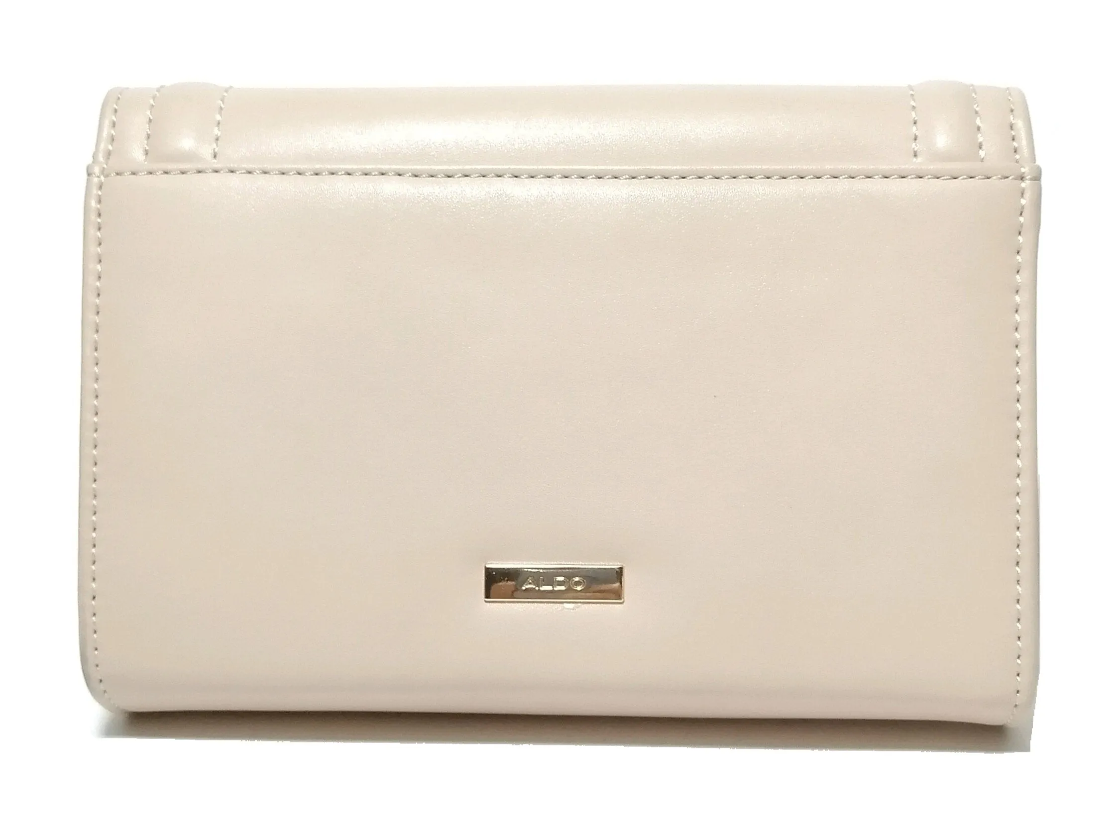 Aldo Nude Beige Faux Leather Convertible Clutch | Gently Used |