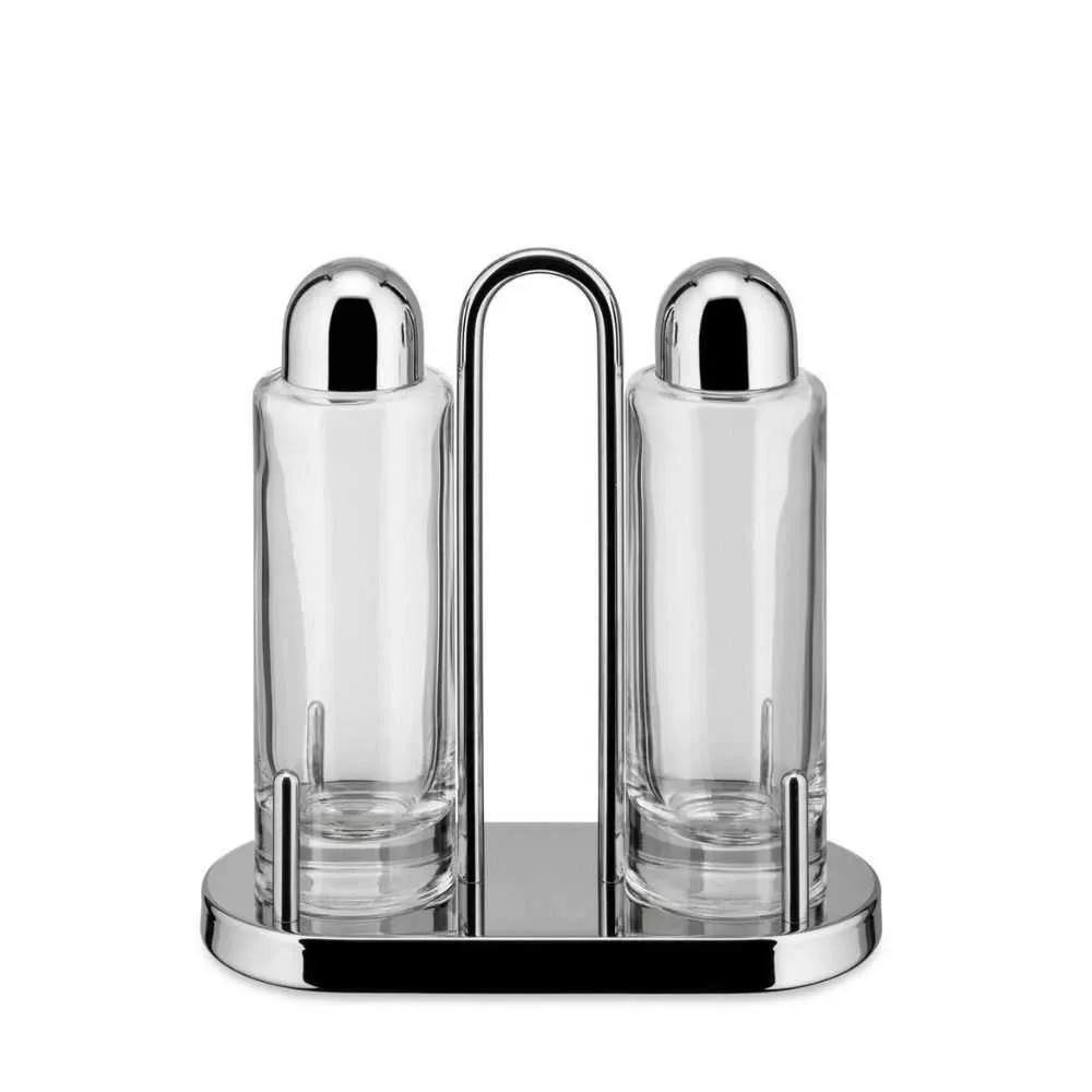 Alessi 5074 service for oil or vinegar in steel