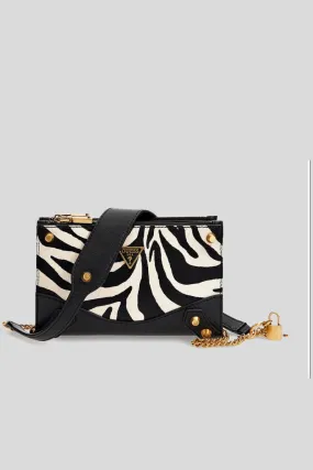 Amantea Top Zip Crossbody - Zebra