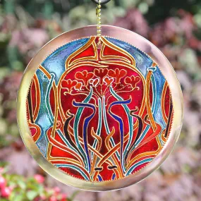 Art Nouveau Style Love Heart Suncatcher