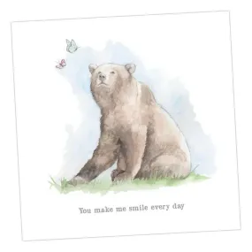 Bear and Butterflies Card