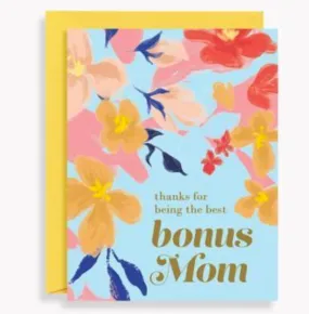 'Best Bonus Mom' Mother's Day Card