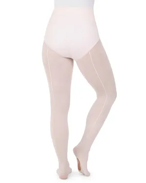 Capezio Ultra Soft Knit Waistband Transition Dance Tights With Back Seam - 1918W Womens