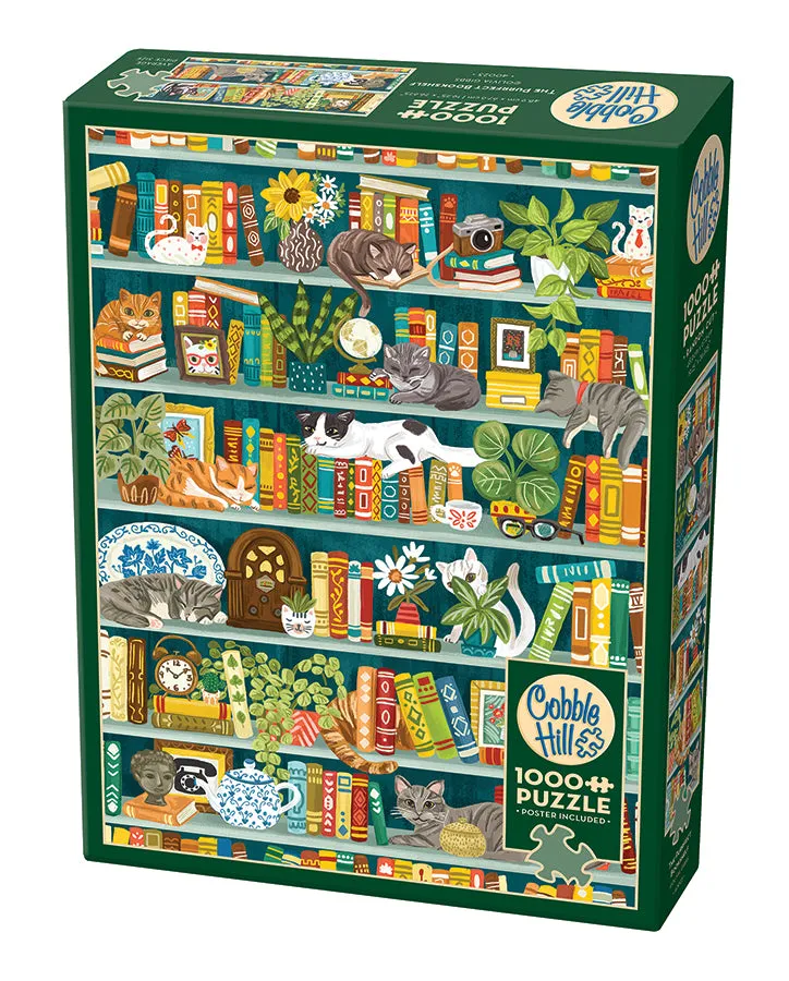 Cobble Hill 1000 Piece - The Purrfect Bookshelf