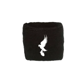 Dove & Grenade Embroidered Wristband (Black)