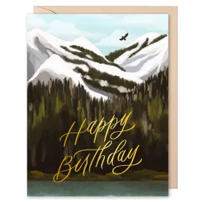 Epic Mountains - Gold Foil | Birthday Card