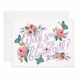 Flower Girl Card