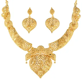 Gold Forming Necklace Set