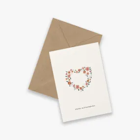 GREETING CARD // KÆRLIGHEDSKRANS (DANISH)