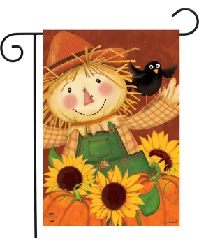 Happy Scarecrow Garden Flag