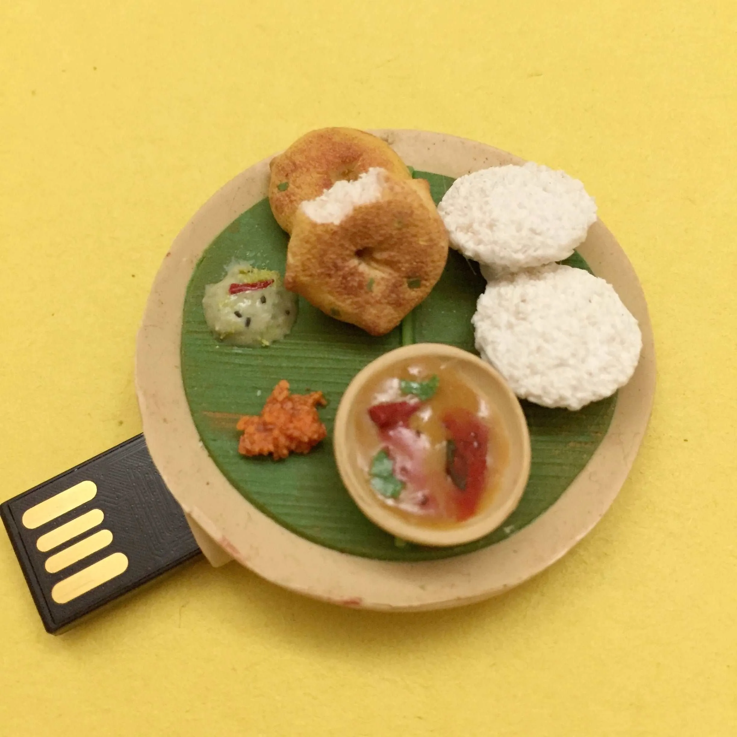 Idli Vada Sambhar Miniature Novelty Pen Drive