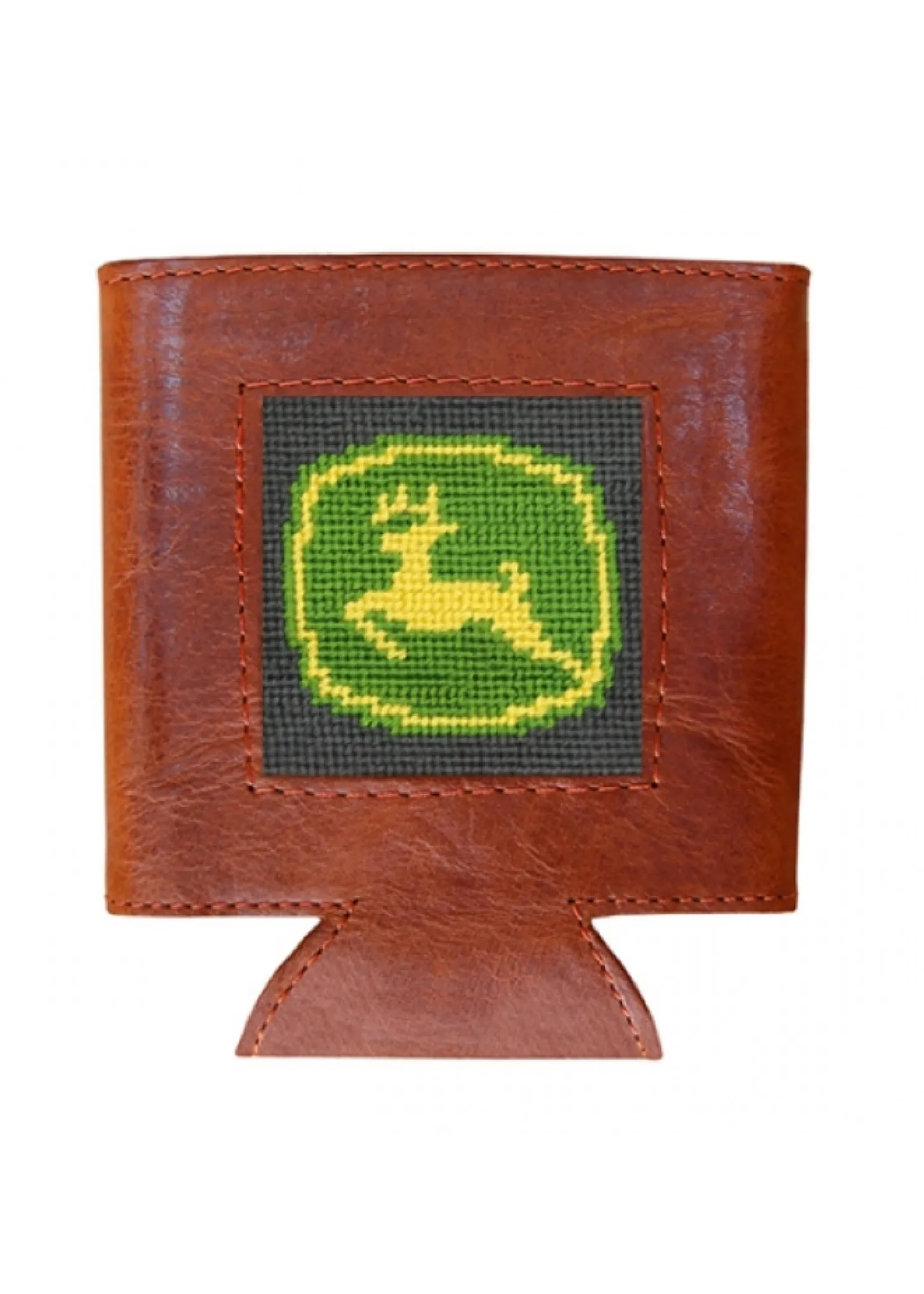 JOHN DEERE NEEDLEPOINT CAN COOLER