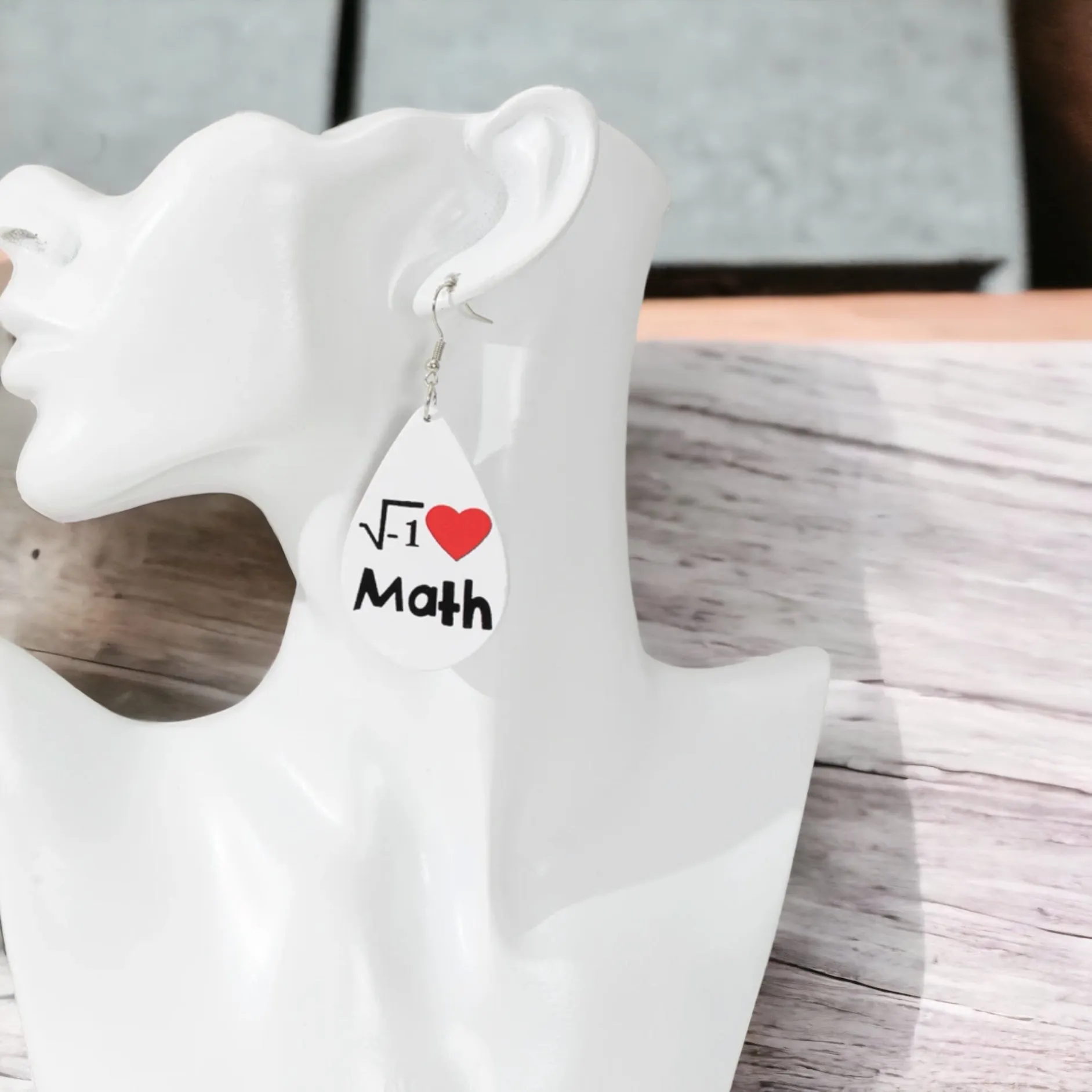 Math Teacher Earrings - STEM Earrings, Math Earrings