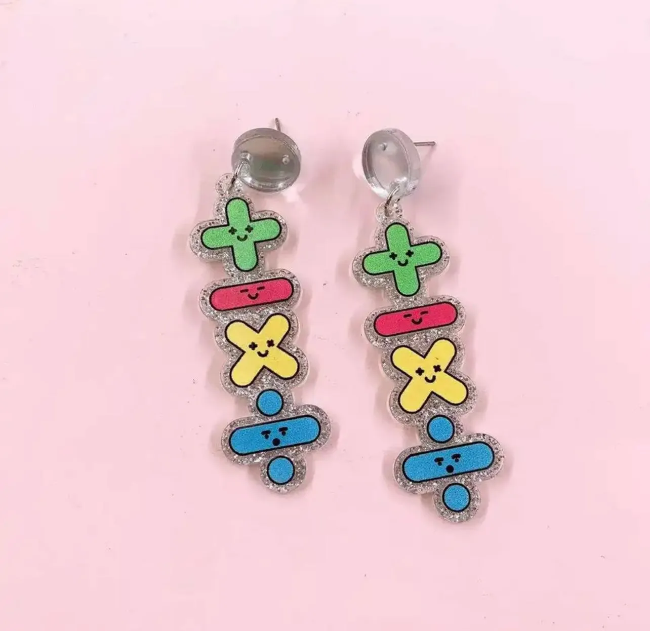 Math Teacher Earrings - STEM Earrings, Math Earrings