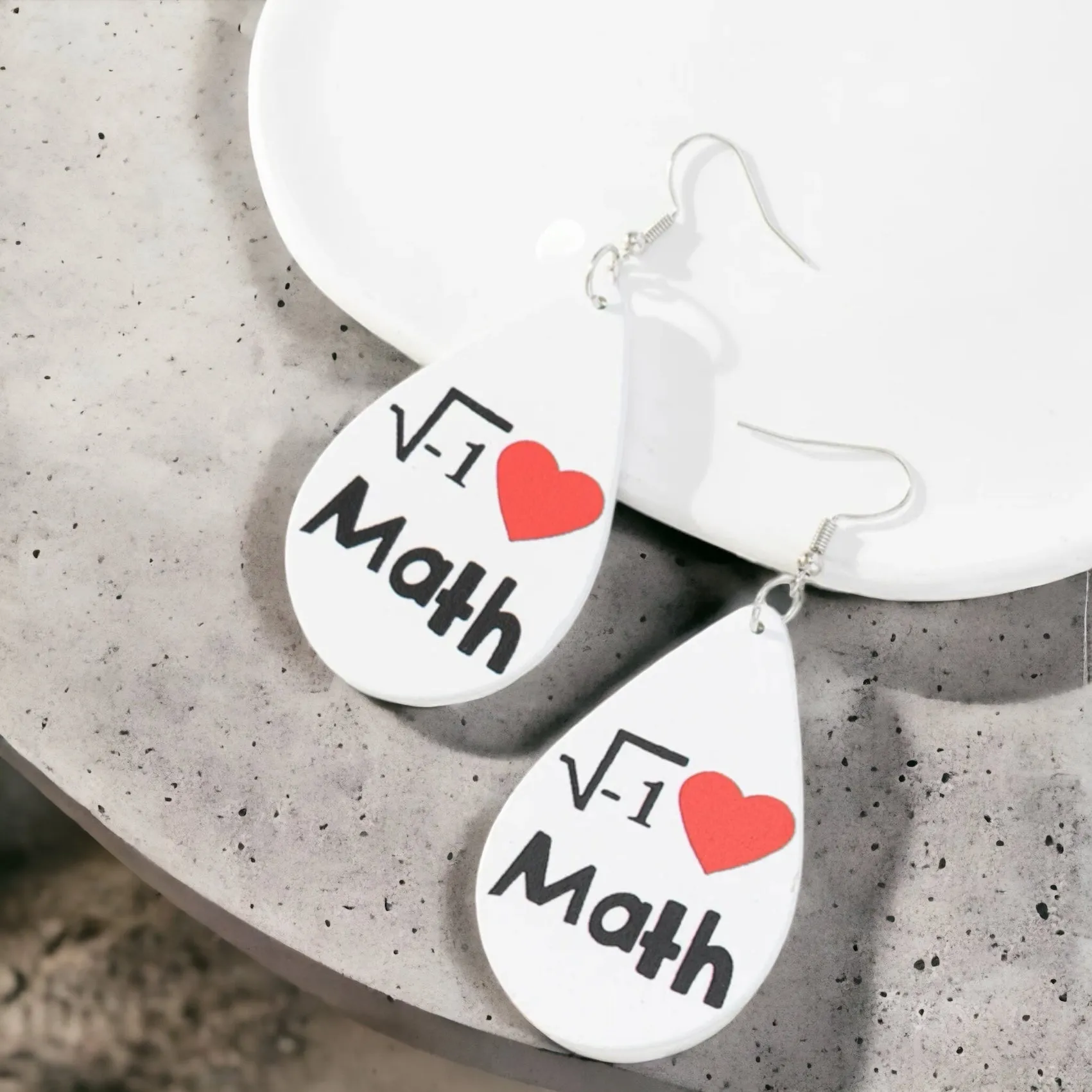 Math Teacher Earrings - STEM Earrings, Math Earrings