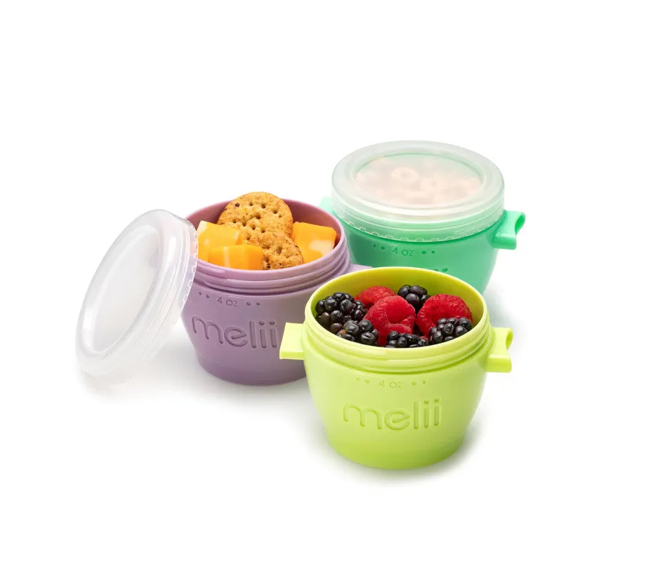 Melii Snap & Go pods 4oz, 4 pcs Multi Color