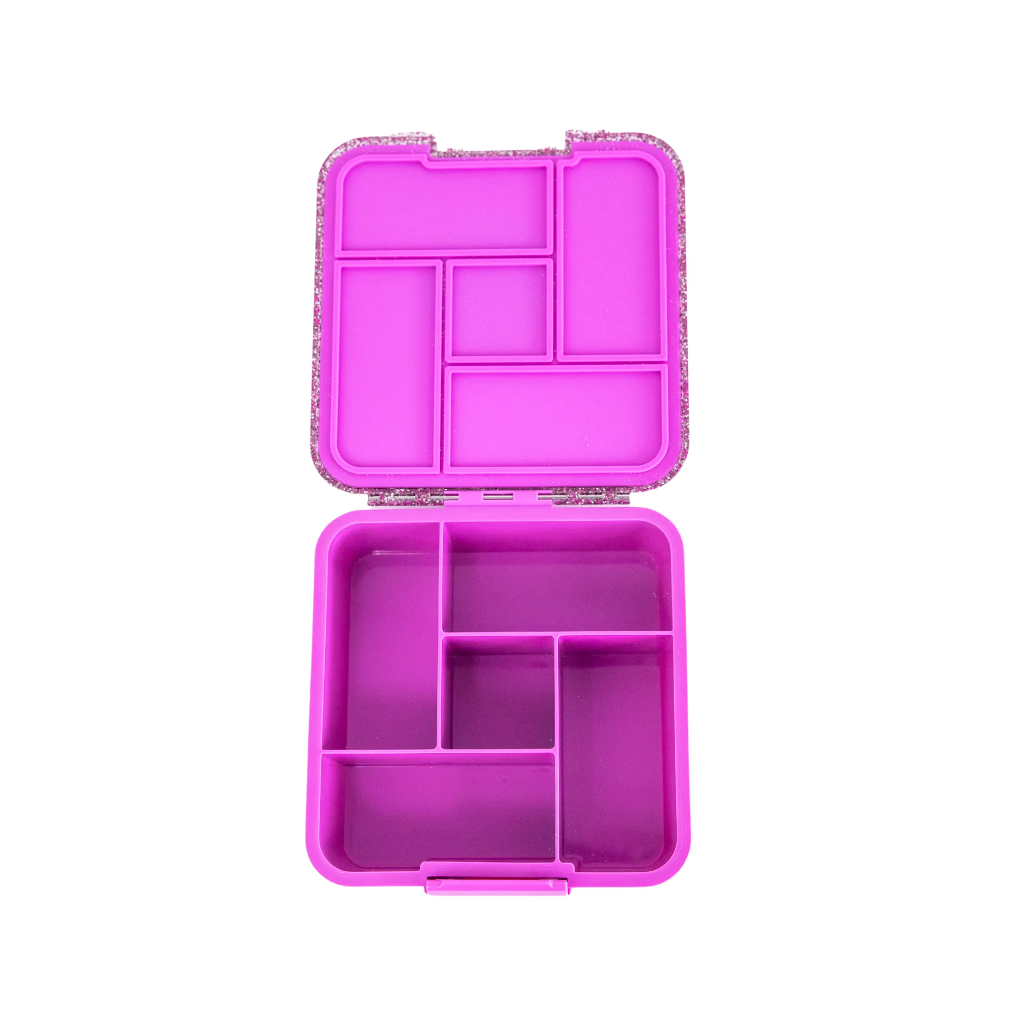 MontiiCo Bento Five Lunch Box - Magenta GLITTER