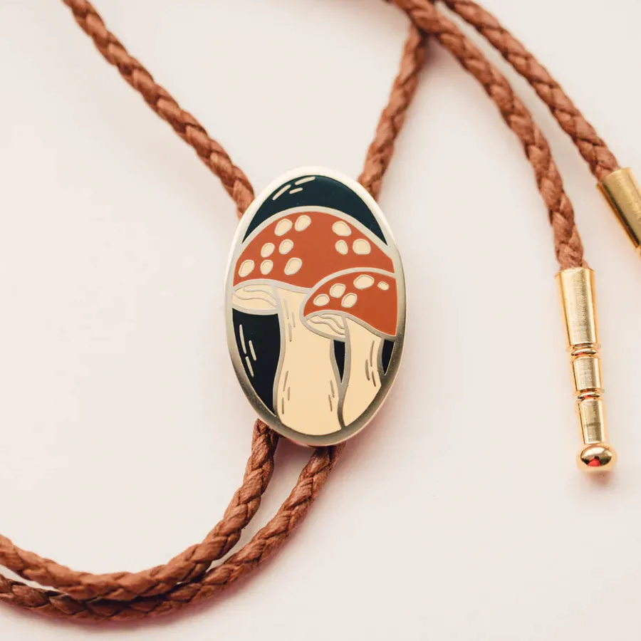 Mushroom Bolo Tie