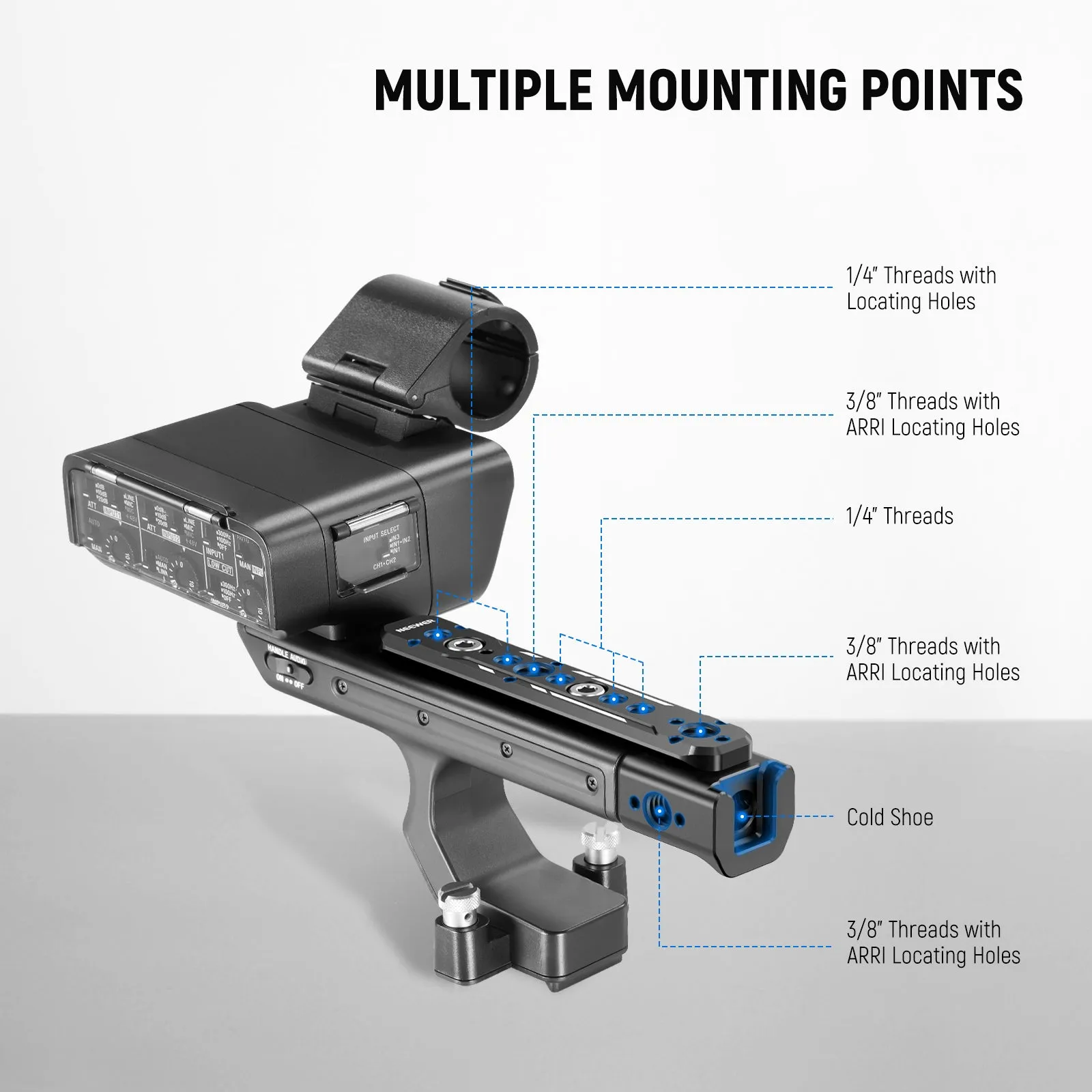 NEEWER CA015 Extension Rig XLR Handle For Sony FX3/FX30