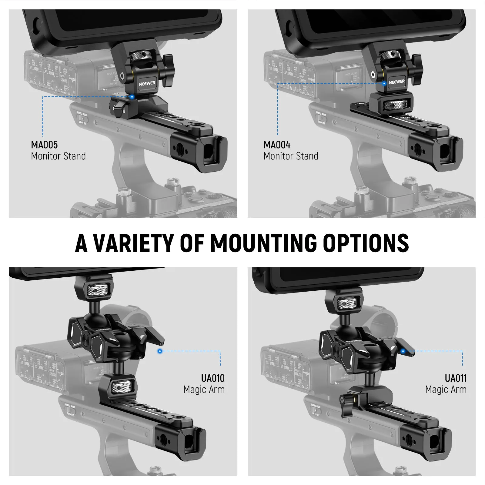 NEEWER CA015 Extension Rig XLR Handle For Sony FX3/FX30