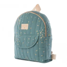 Nobodinoz Cool Kid Backpack in Gold Confetti / Magic Green (Large)