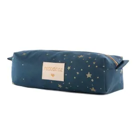 Nobodinoz Too Cool Pencil case in Gold Stella / Night Blue