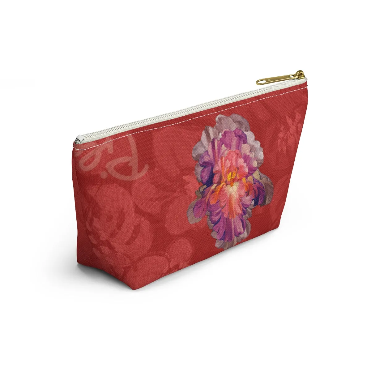 Perfect Pouch "Iris on Red"