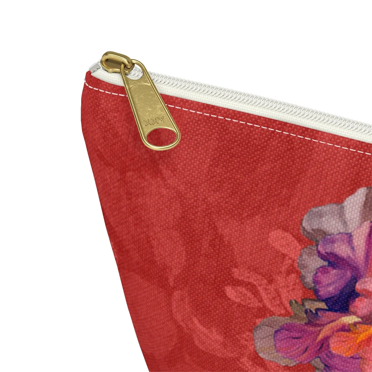 Perfect Pouch "Iris on Red"