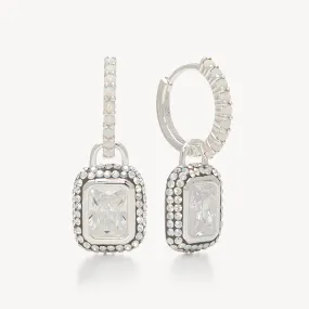 Sparkle Convertible Hoop Earrings