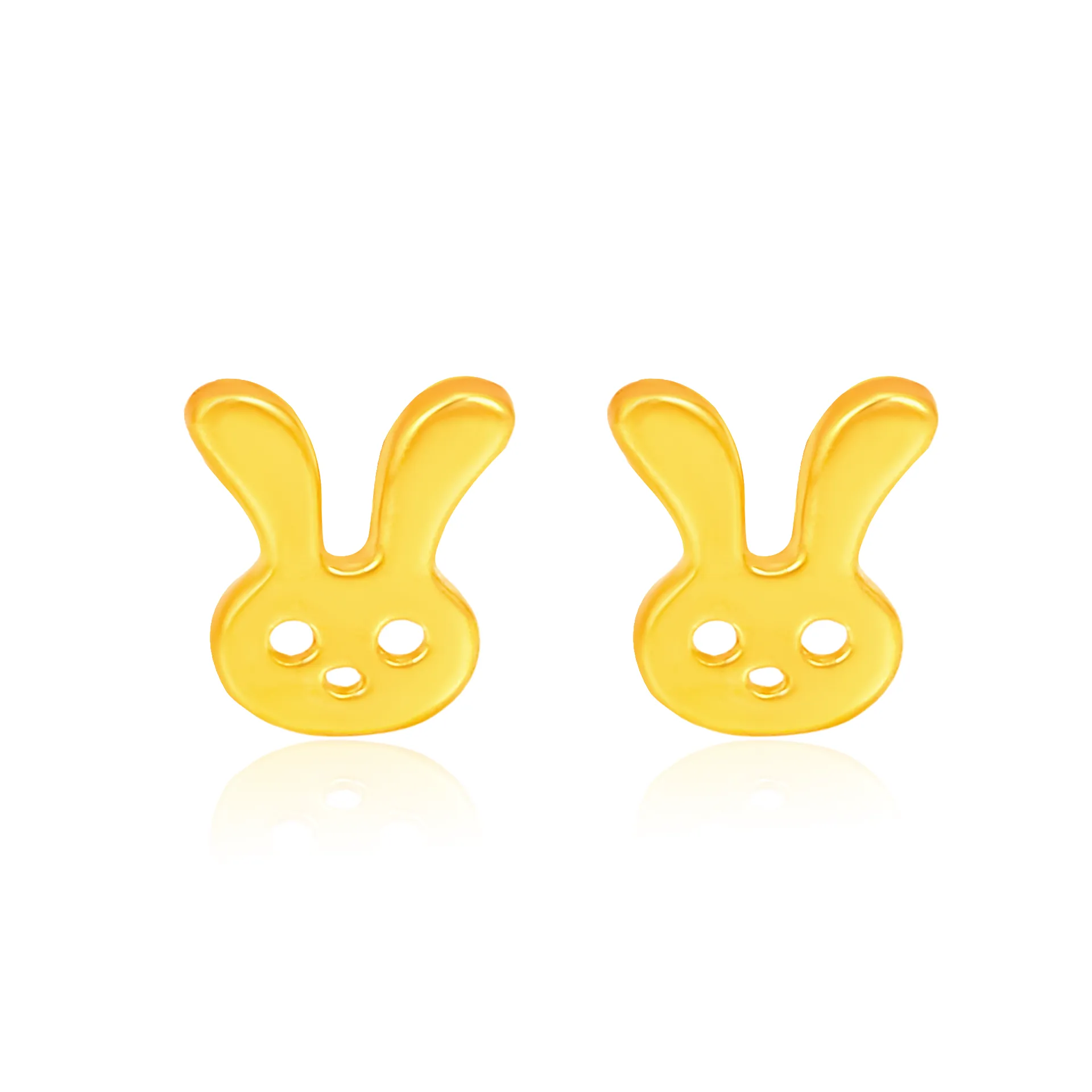 TAKA Jewellery 916 Gold Earrings Bunny